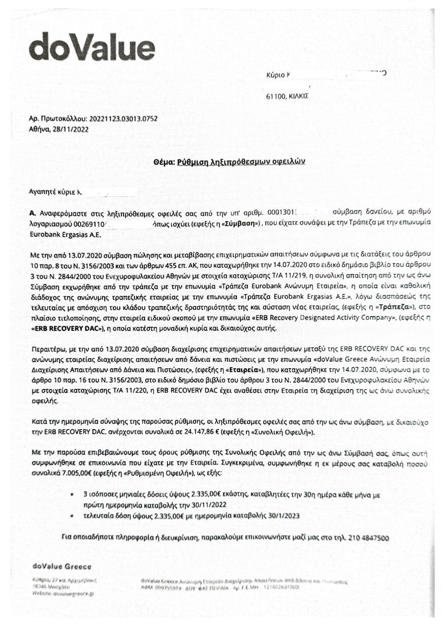 Ρύθμιση ληξιπρόθεσμων οφειλών ύψους 24.147,86€ - photo